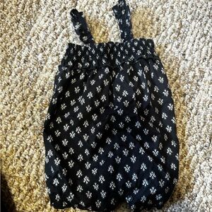 Black and White Floral Print Shorts